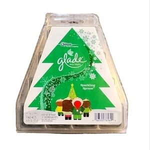 NEW! Wax Melts Glade SPARKLING SPRUCE 4.26 Oz Christmas Pine Tree scent